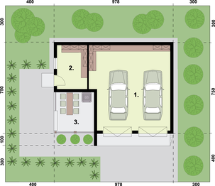 Parter projektu - G42a budynek gospodarczy