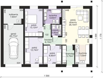 Parter projektu - Dom przy Bukowej 20