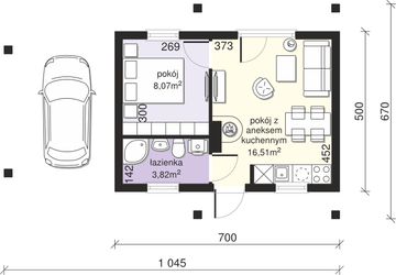 Parter projektu - Dom przy Bukowej 35