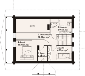 Poddasze projektu - Lucin dw