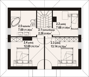 Poddasze projektu - Jaworzynka dw 5