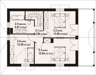 Poddasze projektu - Świdnica 33 dw