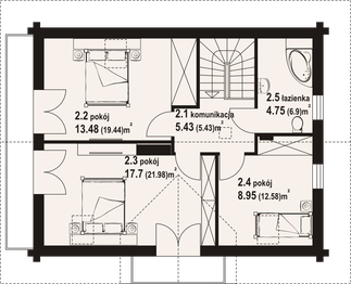 Poddasze projektu - Ścinawka dw 9