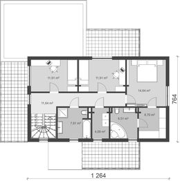 Piętro 1 projektu - uA78