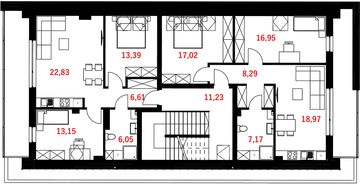 Poddasze projektu - Budynek mieszkalno-usługowy BMU-315