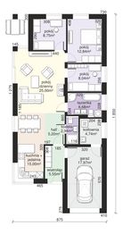 Parter projektu - Dom przy Pastelowej 16 D