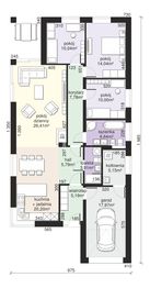 Parter projektu - Dom przy Pastelowej 18