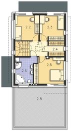 Piętro 1 projektu - Belfast IX DCP268h