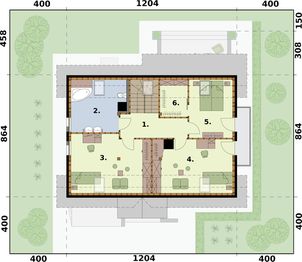 Poddasze projektu - Rio szkielet drewniany
