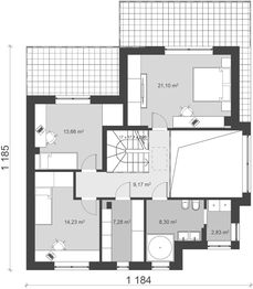 Piętro 1 projektu - uA84