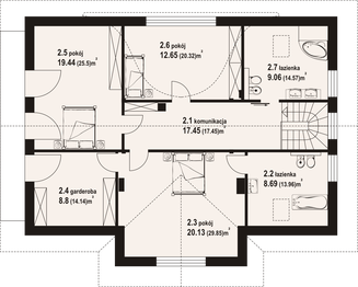 Poddasze projektu - Podsarnie 1mk