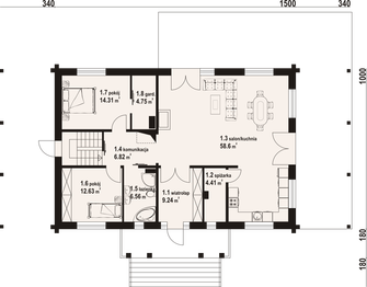 Parter projektu - Osakowo 9 dw