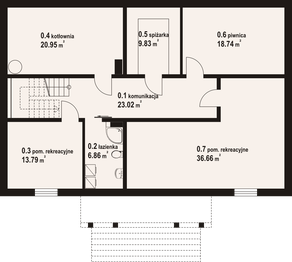Piwnica projektu - Osakowo 9 dw
