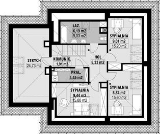 Poddasze projektu - E-242
