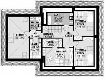 Poddasze projektu - E-241