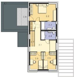 Piętro 1 projektu - Nelson DCP373