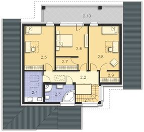 Poddasze projektu - Lagos VI DCP117e