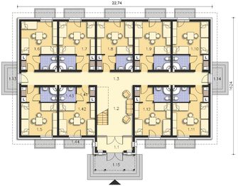 Parter projektu - Budyn ek wypoczynkowy Ambrowiec LMPS05
