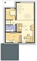 Poddasze projektu - Sligo Pasywny 9 LDP09