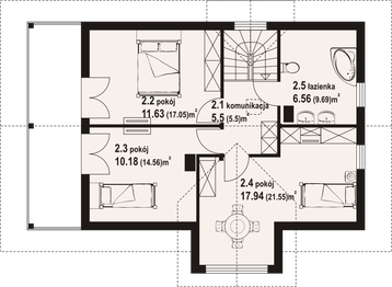 Poddasze projektu - Brzoza dws x