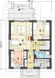 Parter projektu - Baset 7 bez garażu