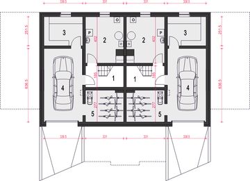 Piwnica projektu - Willa cyprysowa z garażem 1-st. [A]