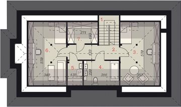 Poddasze projektu - Sej-pro 005 energo
