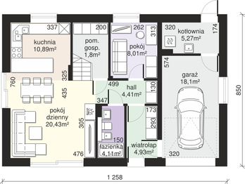 Parter projektu - Dom przy Alabastrowej 49
