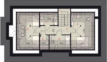 Poddasze projektu - Sej-pro 005 G energo