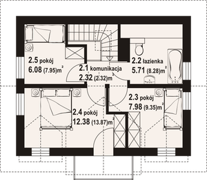 Poddasze projektu - Gaik 45m