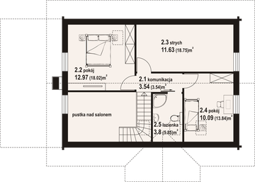 Poddasze projektu - Głogowo dws