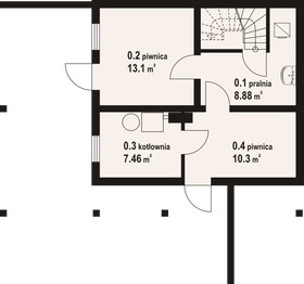 Piwnica projektu - Świeszewo 9 dws