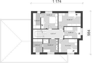 Piętro 1 projektu - uA123