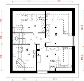 Poddasze projektu - Nowa II bez garażu [B]