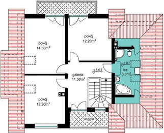 Poddasze projektu - BW-10 wariant 6