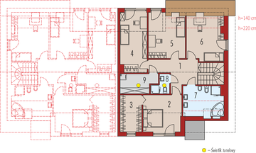 Poddasze projektu - Wiktor G2 (bliźniak) energo
