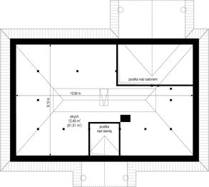 Poddasze projektu - Dom na Dębowej