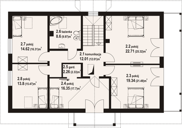 Poddasze projektu - Milicz 53m