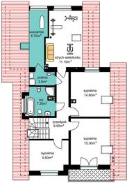 Poddasze projektu - BS-56 dwulokalowy