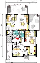 Parter projektu - BS-56 wariant 1, dwulokalowy