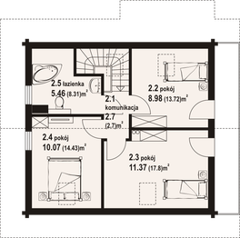 Poddasze projektu - Świdnica mała dw 43