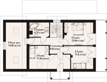 Poddasze projektu - Milicz m12