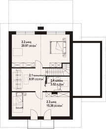 Poddasze projektu - Głogoczów 3m