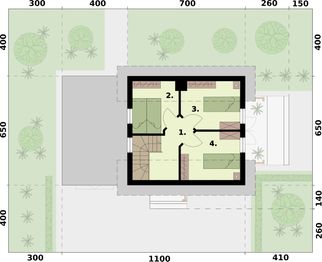 Poddasze projektu - Orlean 7B dom letniskowy