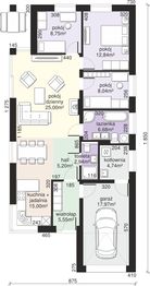 Parter projektu - Dom przy Pastelowej 16