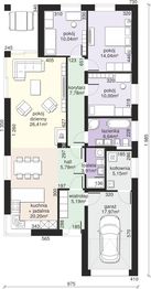 Parter projektu - Dom przy Pastelowej 18 bis