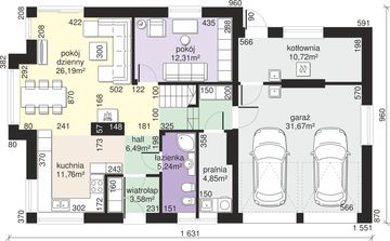 Parter projektu - Dom przy Cyprysowej 50