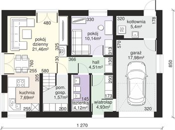Parter projektu - Dom przy Alabastrowej 42