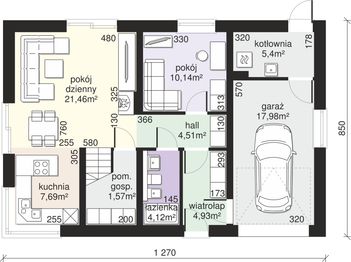 Parter projektu - Dom przy Alabastrowej 47