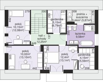 Poddasze projektu - Dom przy Alabastrowej 48